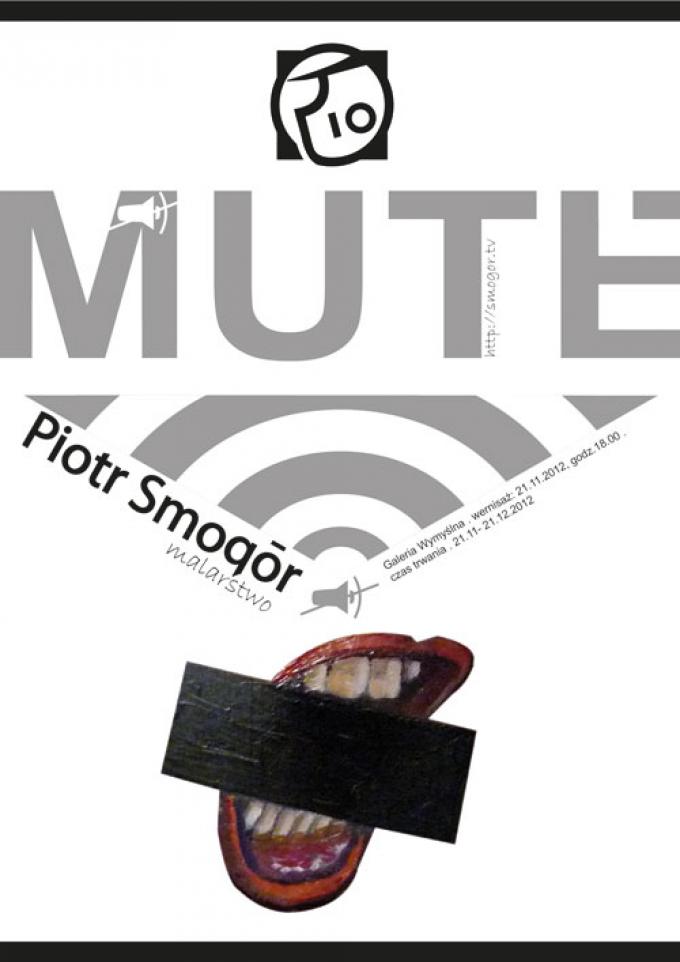 Plakat MUTE, grafika komputerowa, 2012, Wrocław