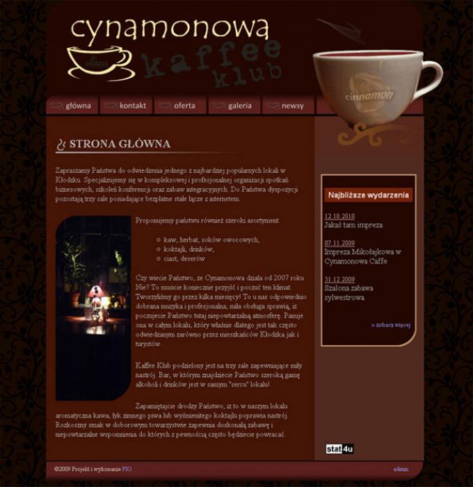 cynamonowa, strona internetowa